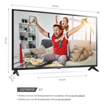 TV LG UHD 43 4k Smart ThinQ AI 43UQ7500PSF 2022