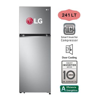 Refrigeradora LG No Frost 241 Litros  Plateado