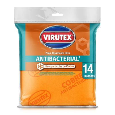 Paño Antibacterial Cobre Virutex x14