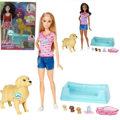 Barbie Con Cachorros Recien Nacidos
