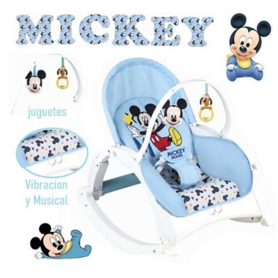 Bouncer Baby Luxe Mickey Gray