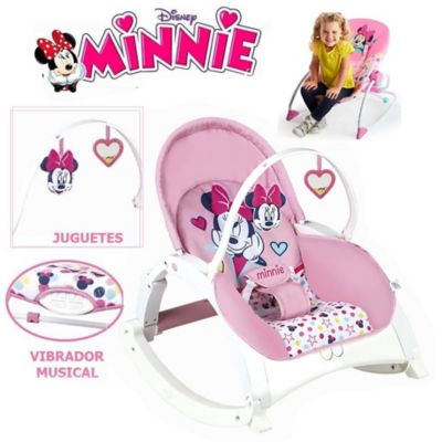 Bouncer  Baby Luxe Minnie White