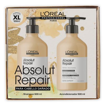 Bipack Absolut Repair de L'Oréal Professionnel para cabello dañado (Shampoo 500ml + Acondicionador 500ml)
