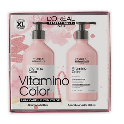 Bipack Vitamino Color de L'Oréal Professionnel para cabello con coloración  (Shampoo 500ml + Acondicionador 500ml)