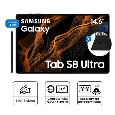 Galaxy Tab S8 Ultra Grafito w/ KBD + Galaxy Tab S6 Lite