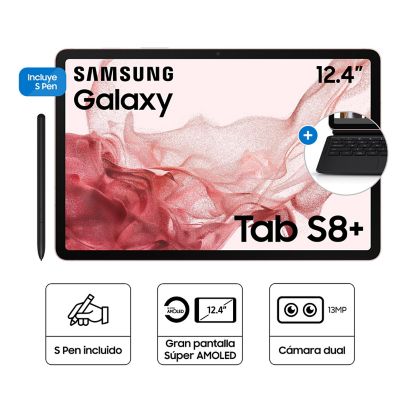 Galaxy Tab S8+ Pink Gold W/ KBD + Galaxy Tab S6 Lite