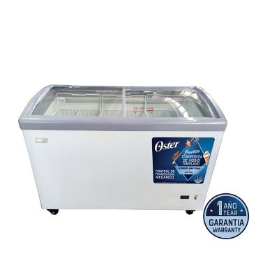 Congeladora con Puertas de Vidrio Oster OS-PSCFX11001W 326L Blanco