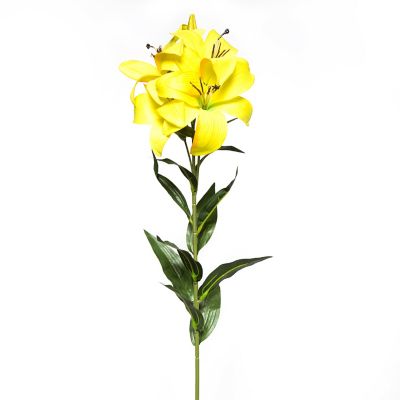 Flor Lily Amarilla 89 cm