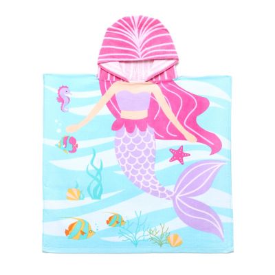 Toalla de Playa Infantil Mermaid con capucha