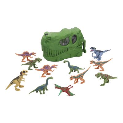 Set de Juguetes Maleta con 11 Dinosaurios