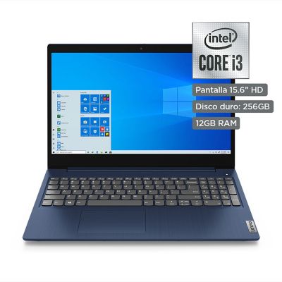 Laptop LENOVO Ideapad 3i Intel Core i3 10° Gen 12GB RAM 256 GB SSD 15.6'' 