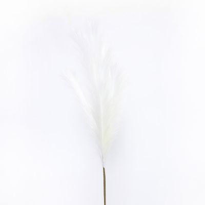 Flor Pluma Blanca 110cm