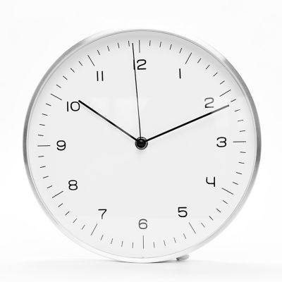 Reloj de Pared Plateado 24.8 cm