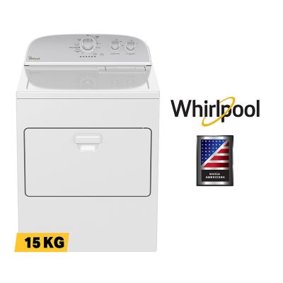 Secadora Whirlpool Carga Superior 15 kg  4GWGD4815FW Blanca