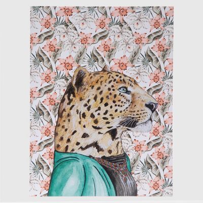 Lamina Decorativa Tigre de Perfil 30x40cm Conka Collage