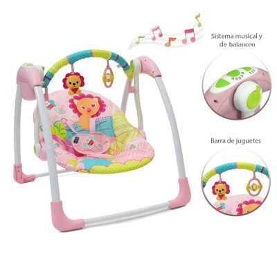 Columpio Para Bebé Con Vibración Y Sonido