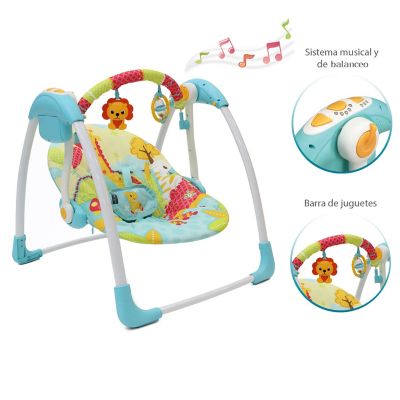 Columpio Para Bebé Con Vibración Y Sonido